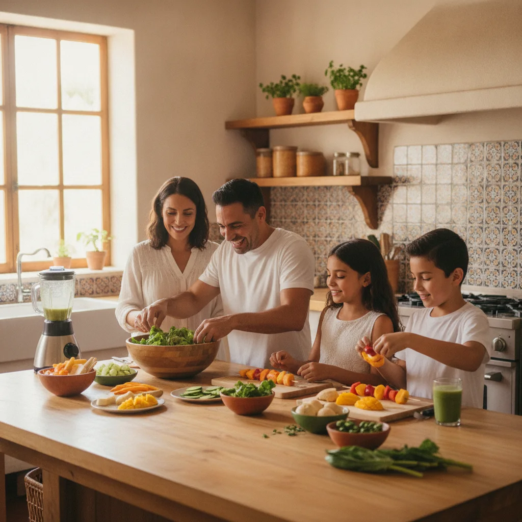 Ensalada fresca con granos integrales